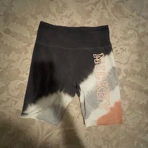 Disney Mickey tye dye biker shorts